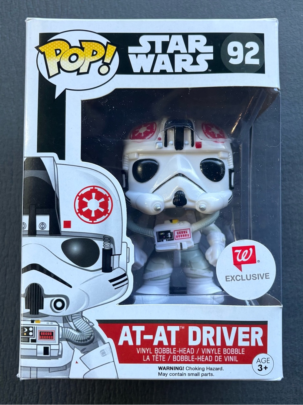 Funko Pop! Star Wars AT‑AT Driver – #92 Walgreen’s Exclusive (New & Unopened)